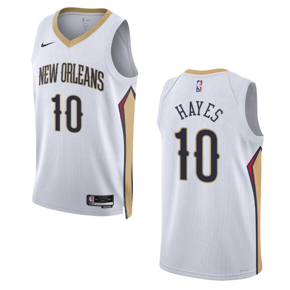 New Orleans Pelicans Jaxson Hayes 2022-23 Association Edition White Swingman Basketball Jersey