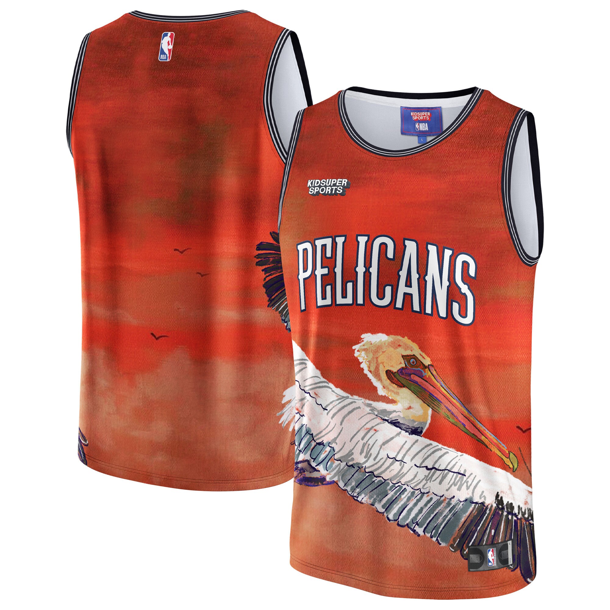 New Orleans Pelicans Nba & Kidsuper Studios By Fanatics Unisex Hometown Basketball Jersey - Red