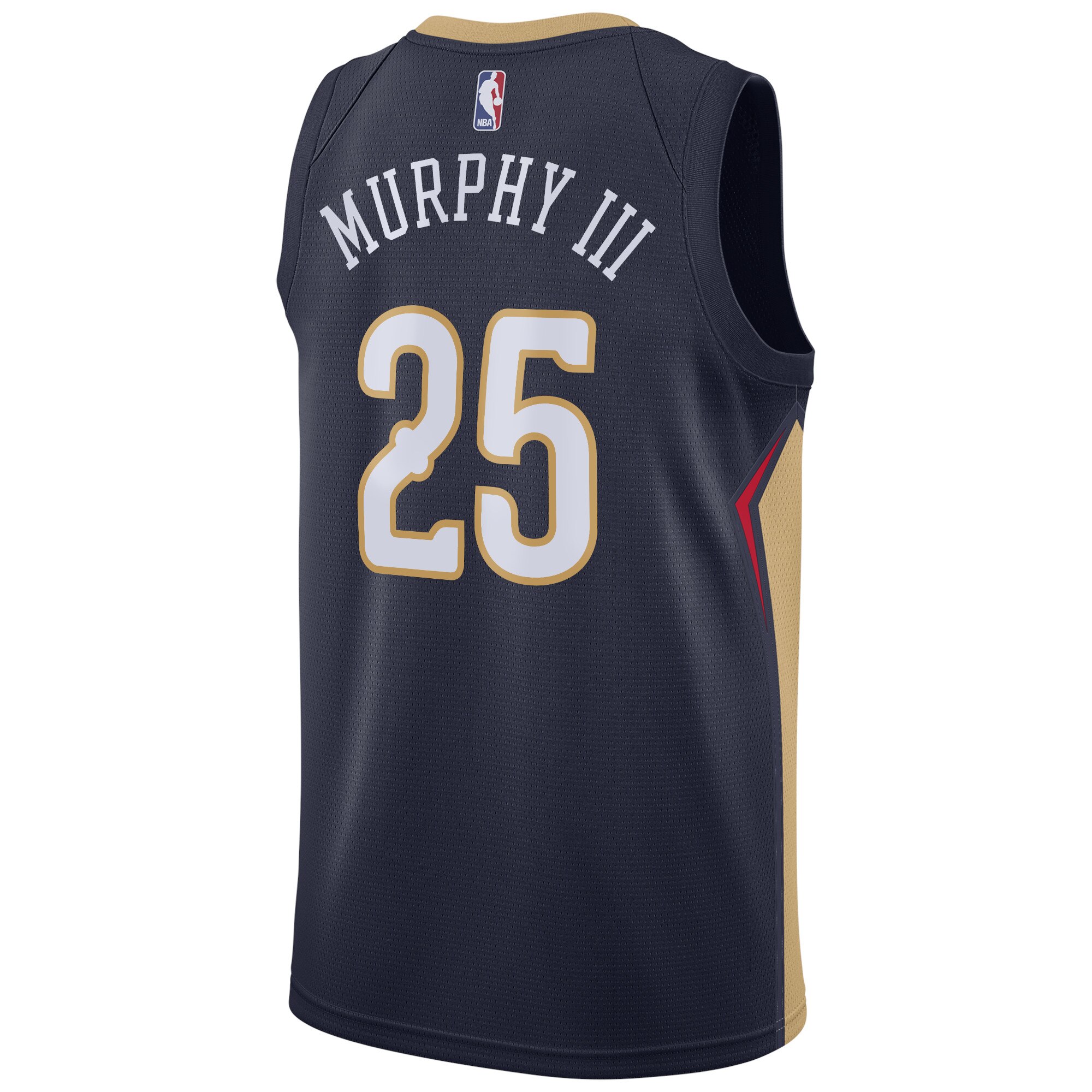 Alternative view of New Orleans Pelicans Swingman Basketball Jersey - Navy - Trey Murphy III - Youth - Icon Edition - JS319 