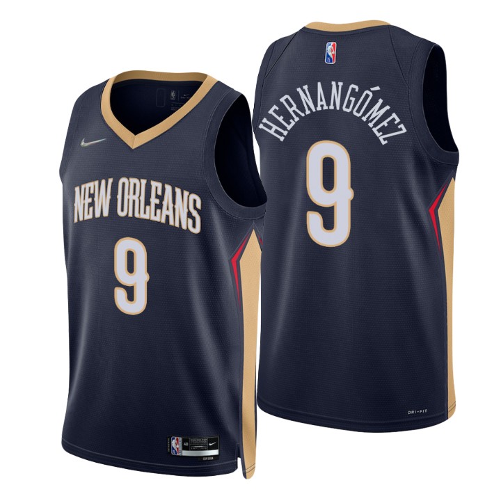 New Orleans Pelicans Willy Hernangomez 75th Anniversary Diamond Basketball Jersey Icon