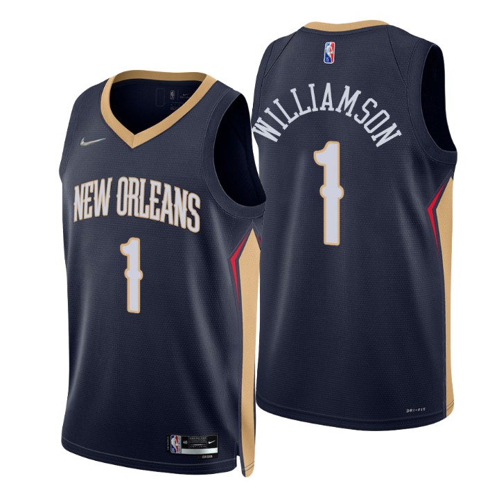New Orleans Pelicans Zion Williamson 75th Anniversary Diamond Basketball Jersey Icon