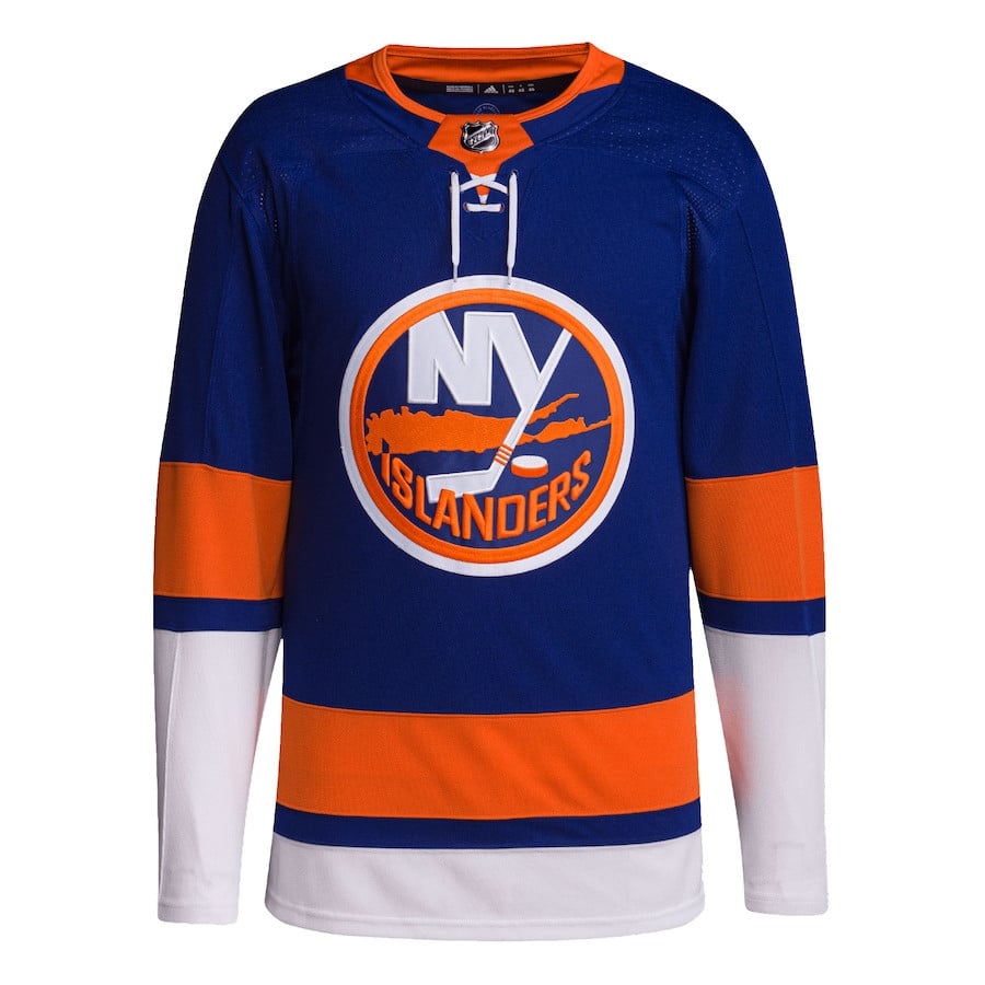 Alternative view of New York Islanders Home Primegreen Men Hockey Jersey - Royal - JS748 