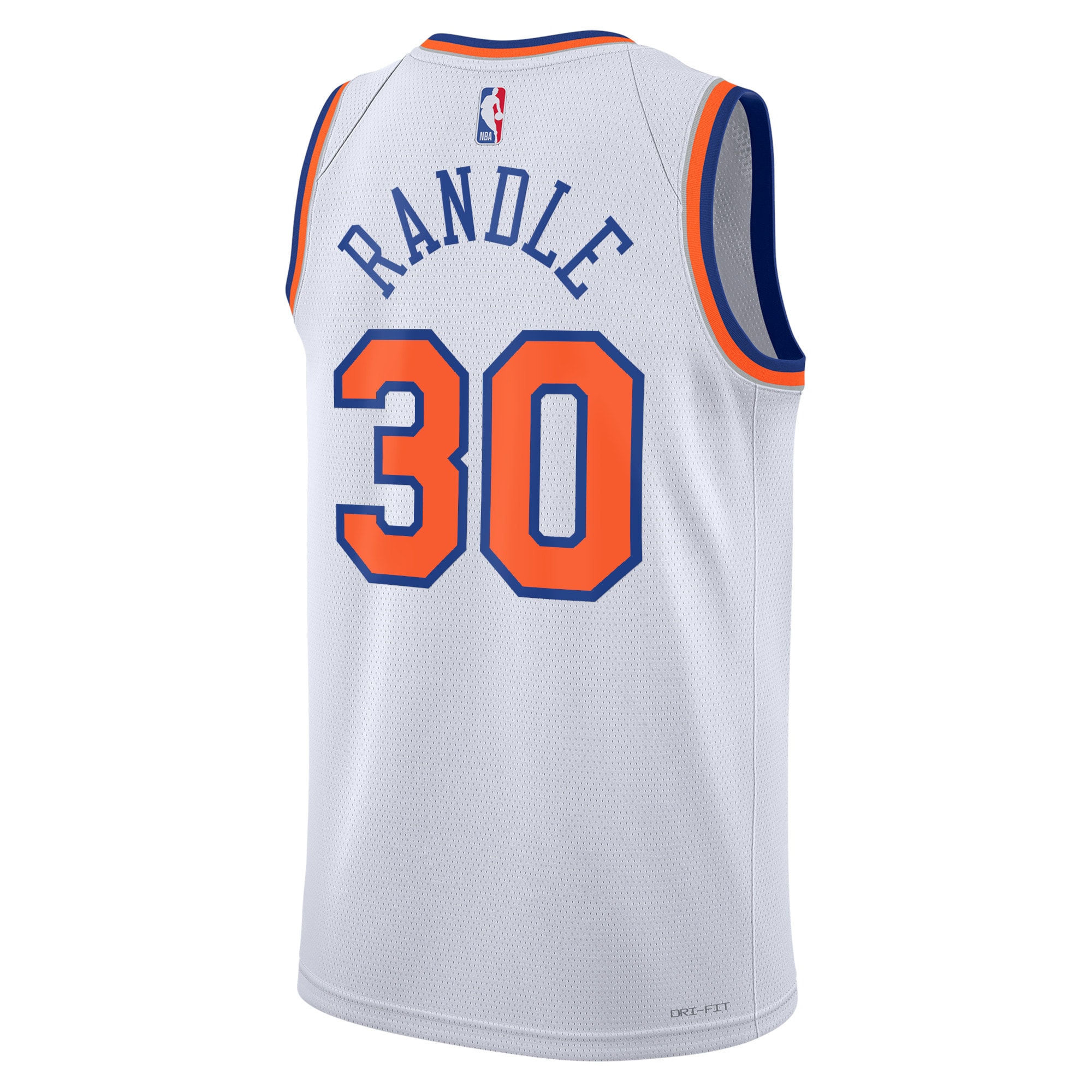 Alternative view of New York Knicks Association Edition Swingman Basketball Jersey - White - Julius Randle - Unisex - JS792 