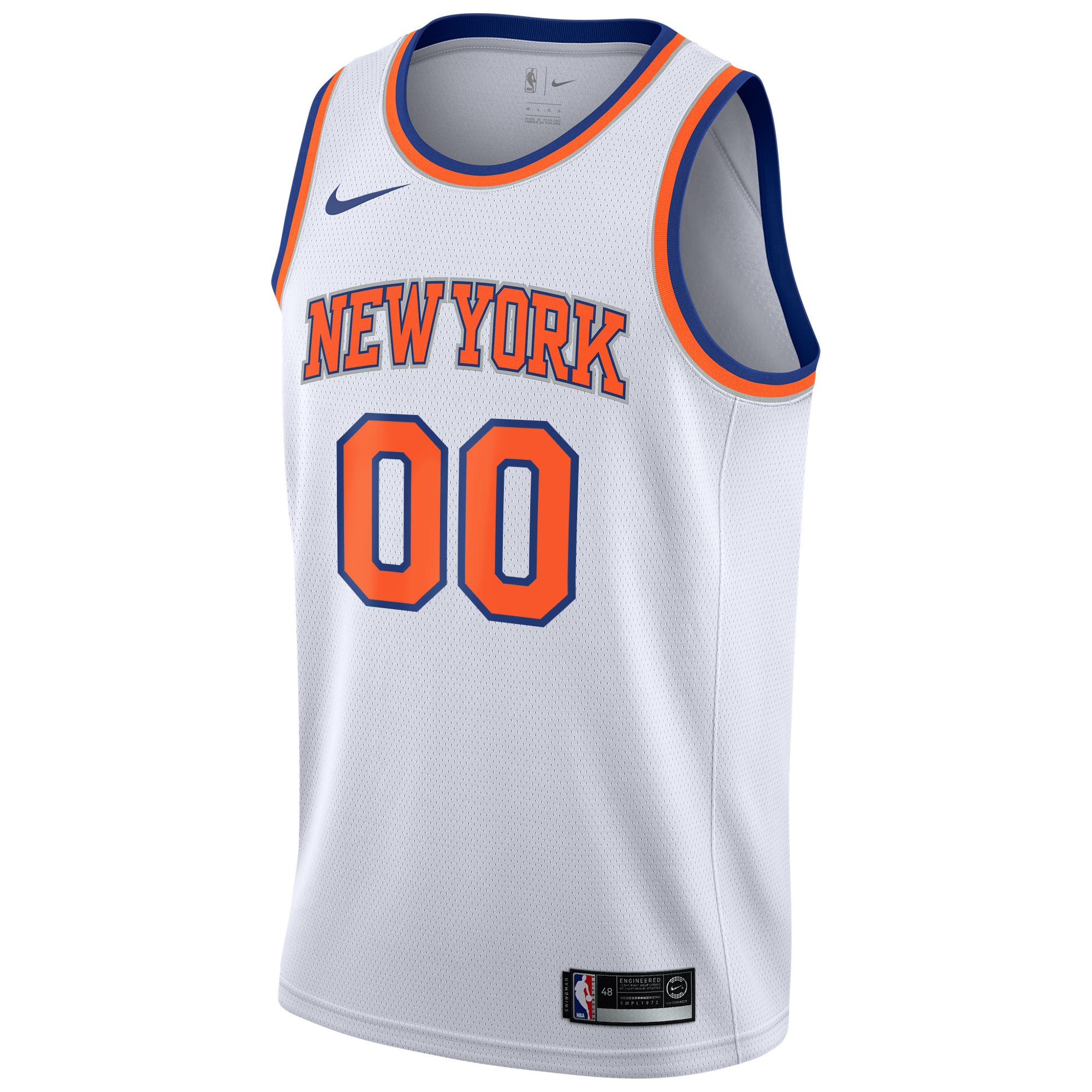 Alternative view of New York Knicks Association Swingman Basketball Jersey - Custom - Youth - JS825 