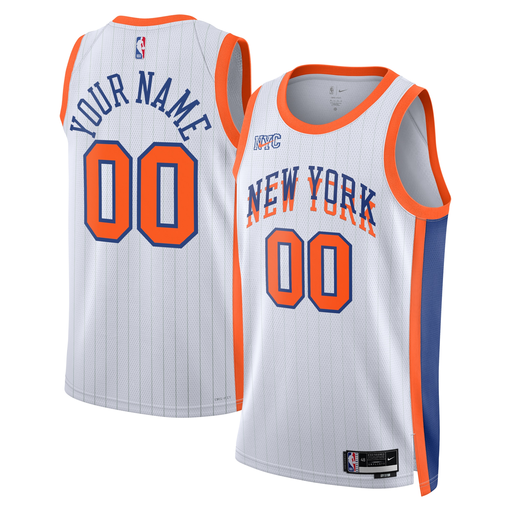 New York Knicks City Edition Swingman Basketball Jersey 2024 - Custom - Unisex - JS692 