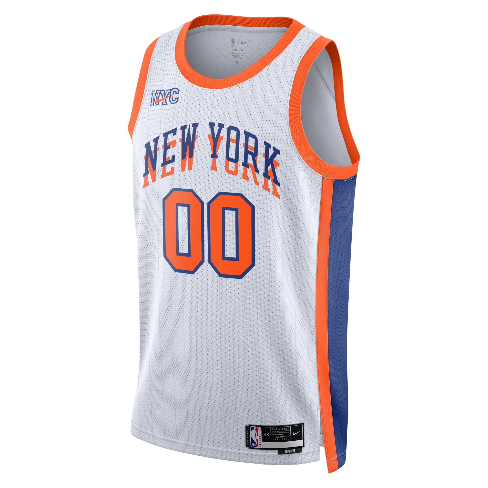 Alternative view of New York Knicks City Edition Swingman Basketball Jersey 2024 - Custom - Unisex - JS746 