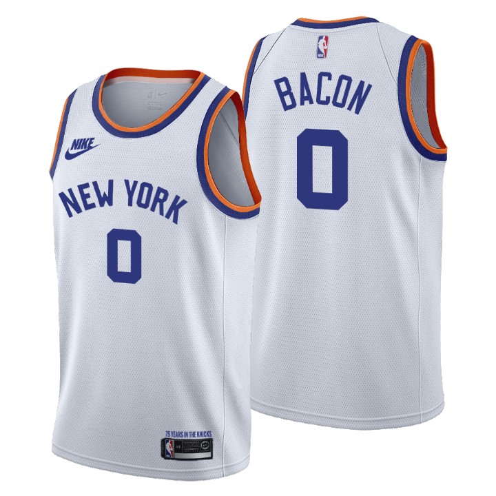 New York Knicks Dwayne Bacon 75th Anniversary Basketball Jersey