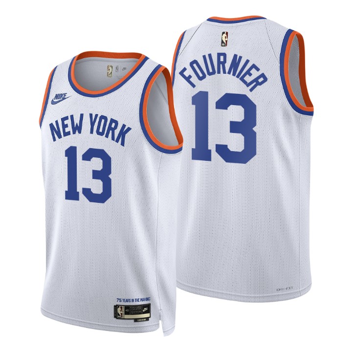 New York Knicks Evan Fournier 2021-22 75th Anniversary Classic Edition Year Zero Basketball Jersey
