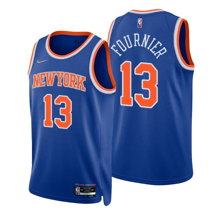 New York Knicks Evan Fournier 75th Anniversary Diamond Basketball Jersey Icon
