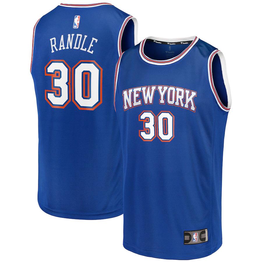 New York Knicks Fanatics Fast Break Team Replica Basketball Jersey Statement Edition - Royal