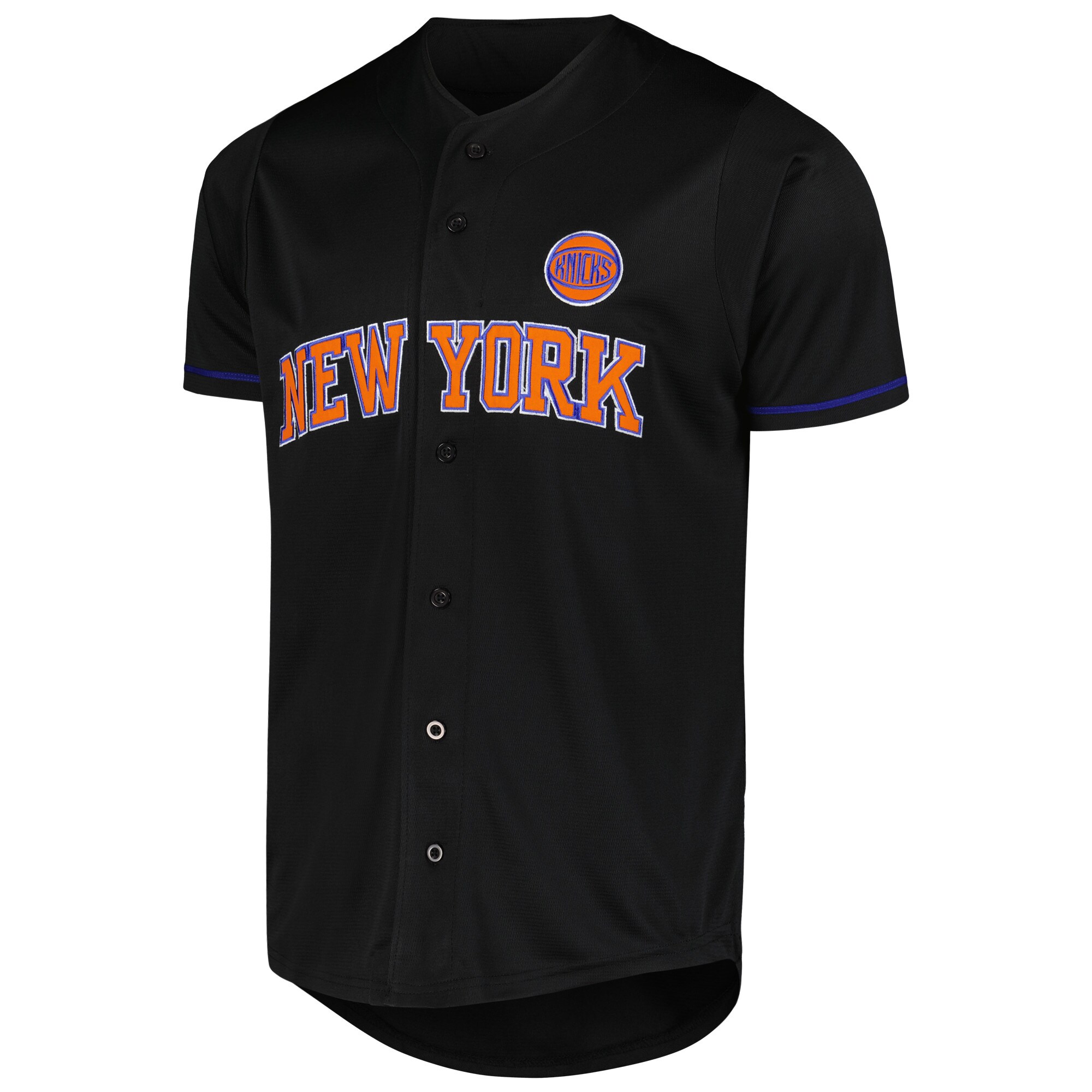Alternative view of New York Knicks Fanatics Pop Baseball Basketball Jersey - Black
