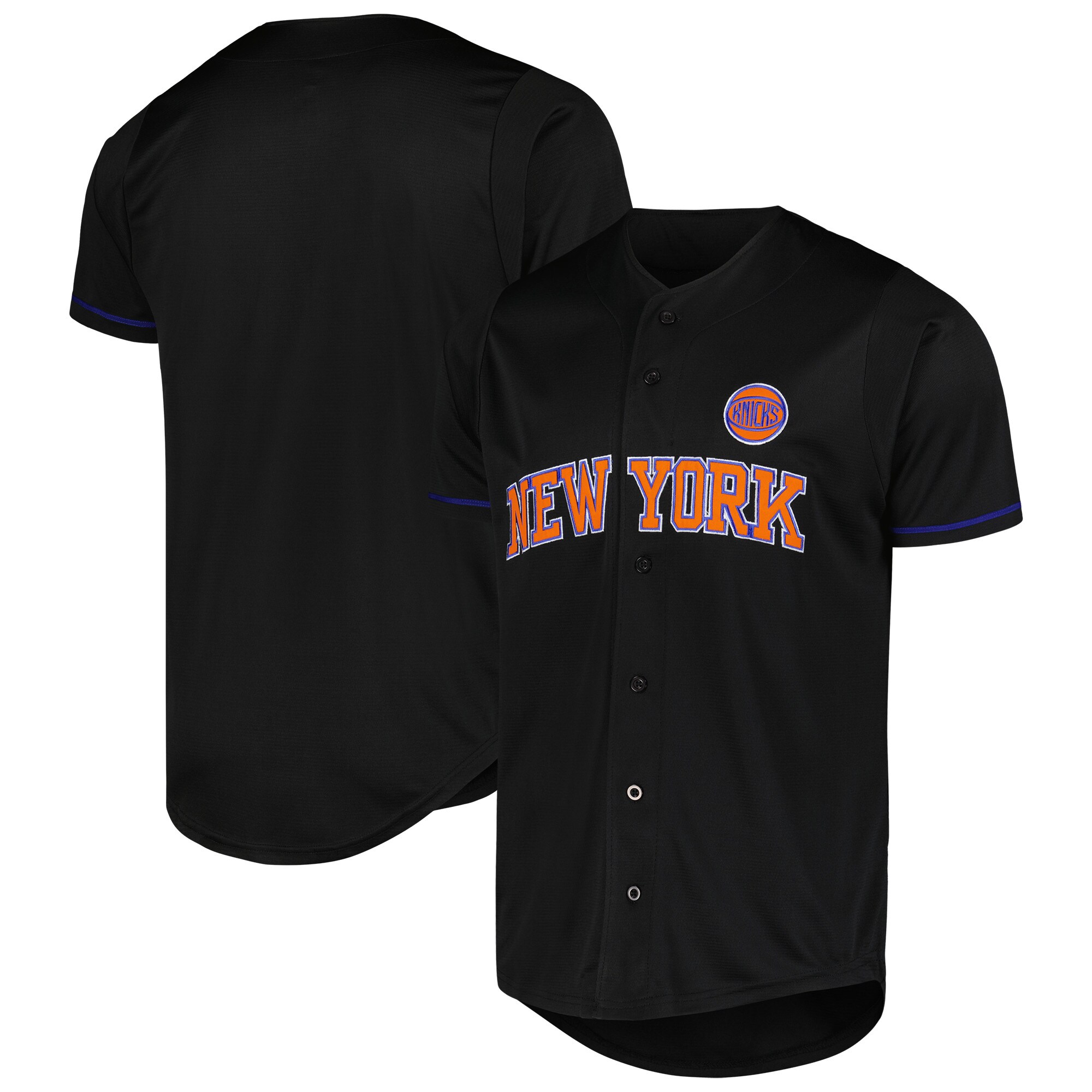New York Knicks Fanatics Pop Baseball Basketball Jersey - Black