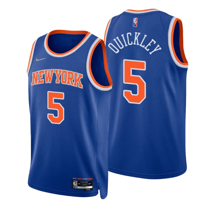 New York Knicks Immanuel Quickley 75th Anniversary Diamond Basketball Jersey Icon