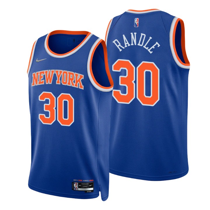New York Knicks Julius Randle 75th Anniversary Diamond Basketball Jersey Icon
