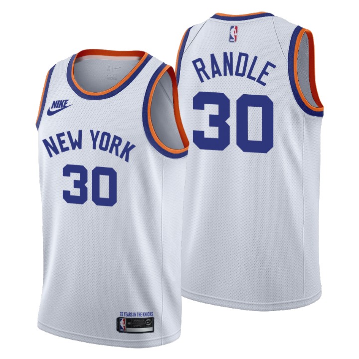 New York Knicks Julius Randle 75th Anniversary Basketball Jersey
