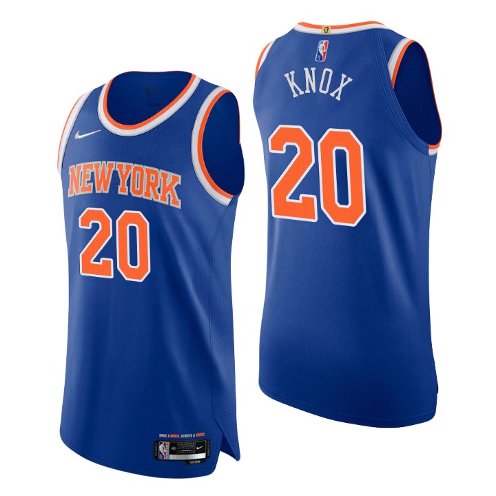 New York Knicks Kevin Knox 75th Anniversary Authentic Basketball Jersey Icon