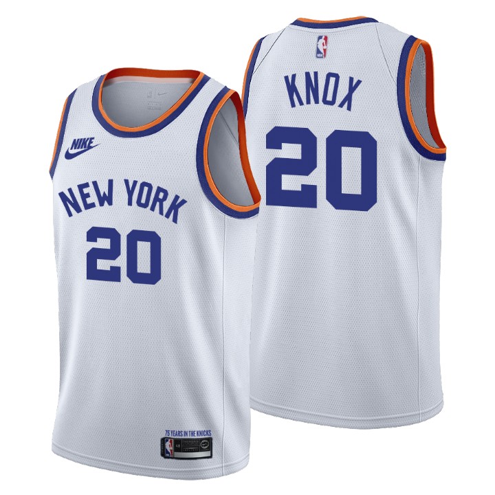 New York Knicks Kevin Knox 75th Anniversary Basketball Jersey