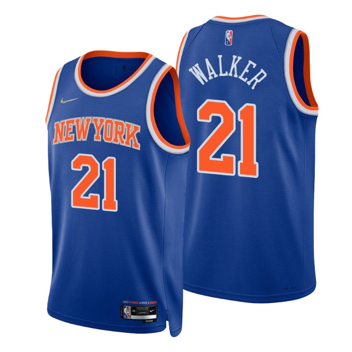 New York Knicks M. J. Walker 75th Anniversary Diamond Basketball Jersey Icon