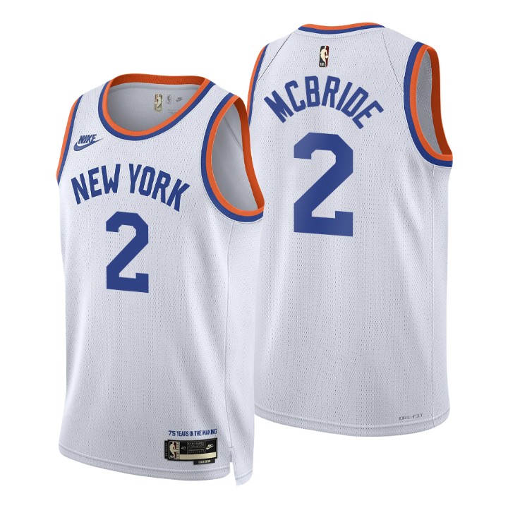 New York Knicks Miles Mcbride 2021-22 75th Anniversary Classic Edition Year Zero Basketball Jersey