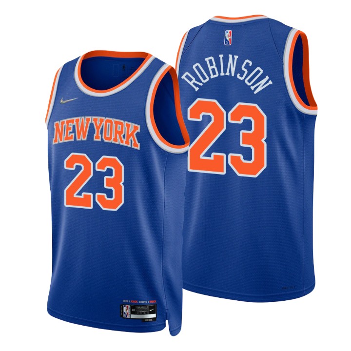 New York Knicks Mitchell Robinson 75th Anniversary Diamond Basketball Jersey Icon