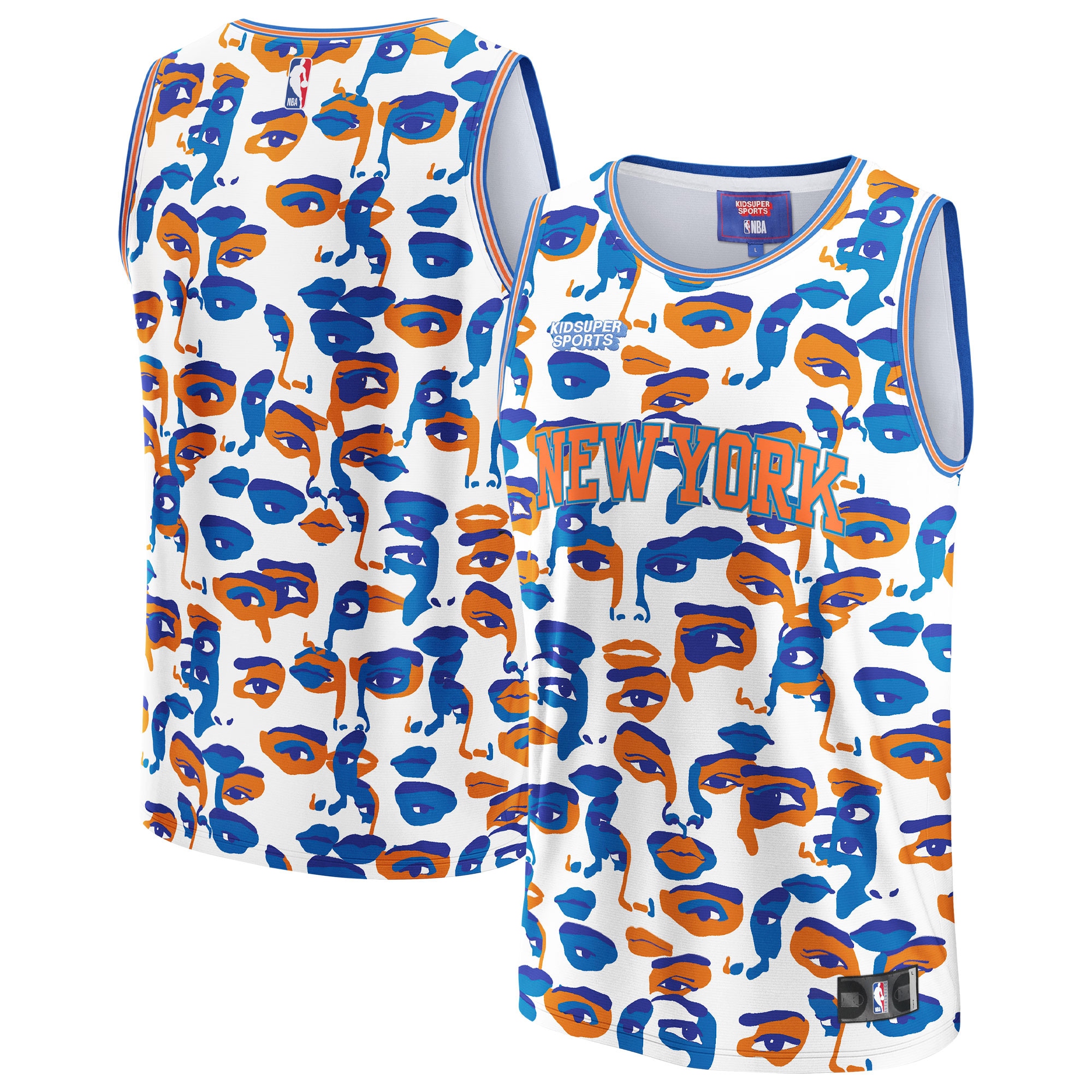 New York Knicks Nba & Kidsuper Studios By Fanatics Unisex Hometown Basketball Jersey - White