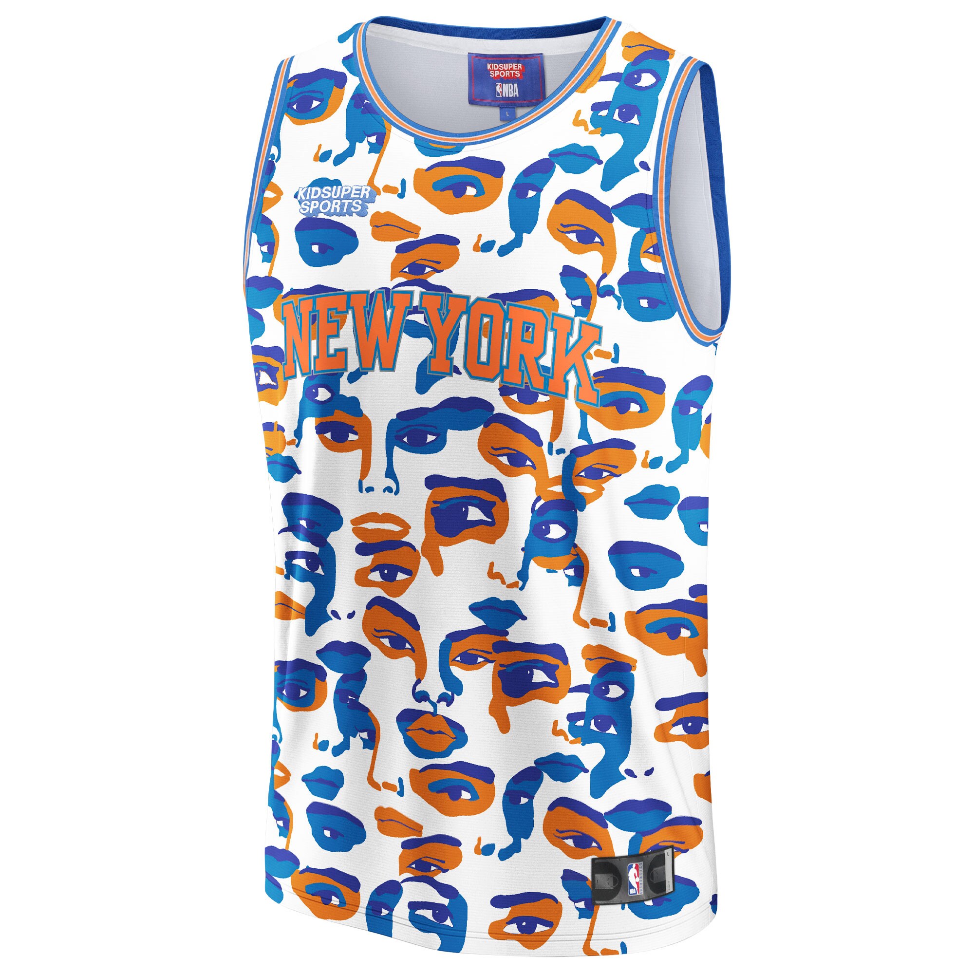 Alternative view of New York Knicks Nba & Kidsuper Studios By Fanatics Unisex Hometown Basketball Jersey - White