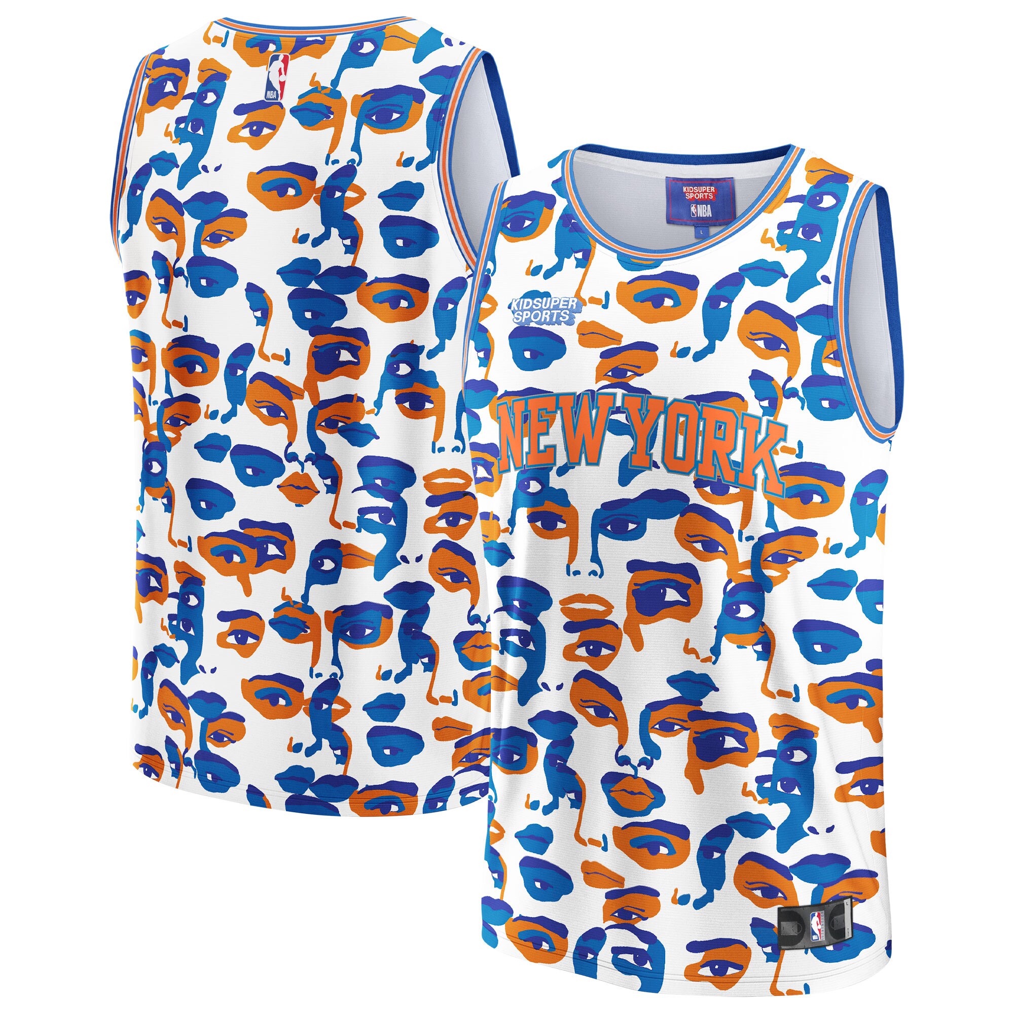 New York Knicks Nba & Kidsuper Studios By Fanatics Unisex Hometown Basketball Jersey - White