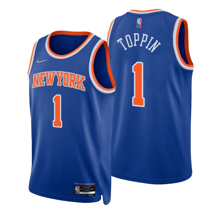 New York Knicks Obi Toppin 75th Anniversary Diamond Basketball Jersey Icon