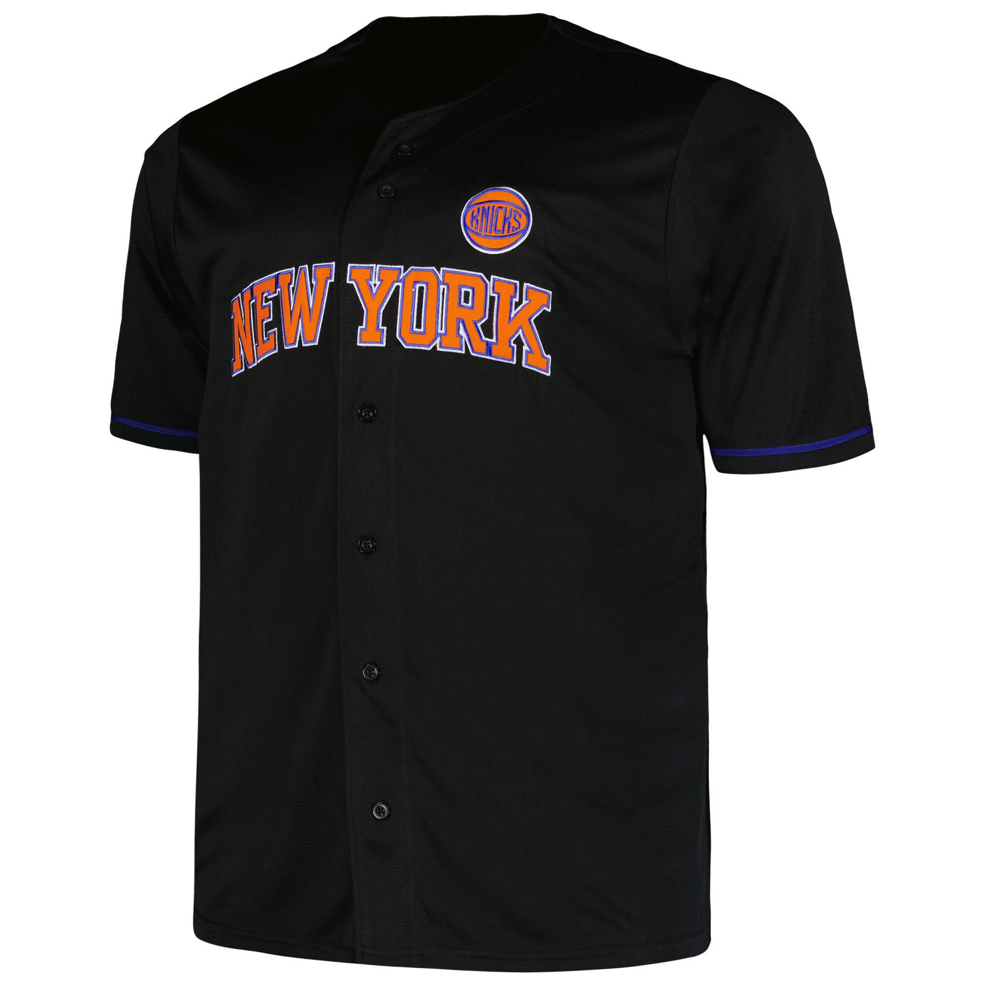 Alternative view of New York Knicks Profile Big & Tall Pop Basketball Jersey - Black