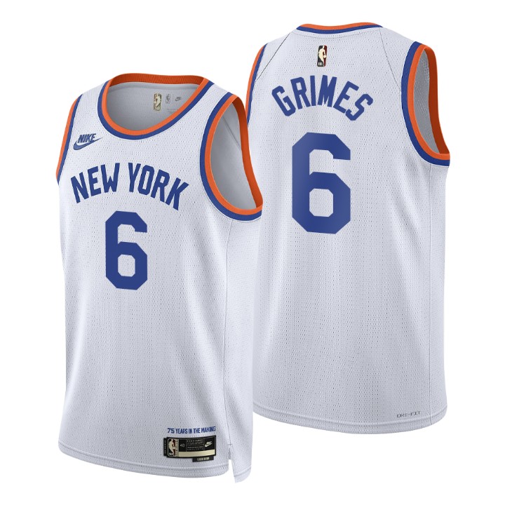 New York Knicks Quentin Grimes 2021-22 75th Anniversary Classic Edition Year Zero Basketball Jersey