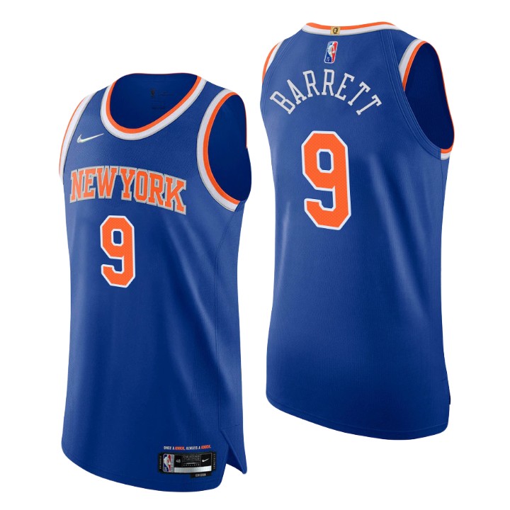 New York Knicks Rj Barrett 75th Anniversary Authentic Basketball Jersey Icon