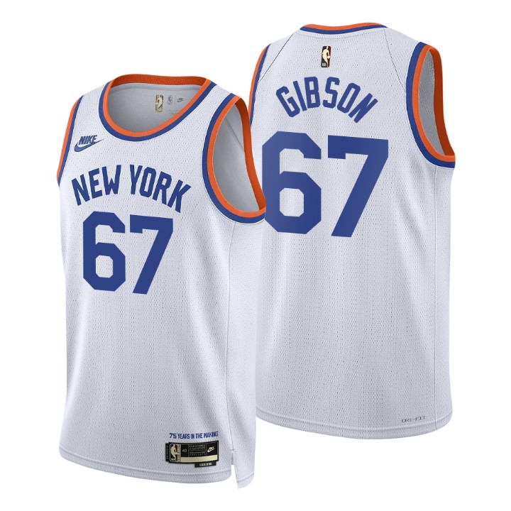 New York Knicks Taj Gibson 2021-22 75th Anniversary Classic Edition Year Zero Basketball Jersey