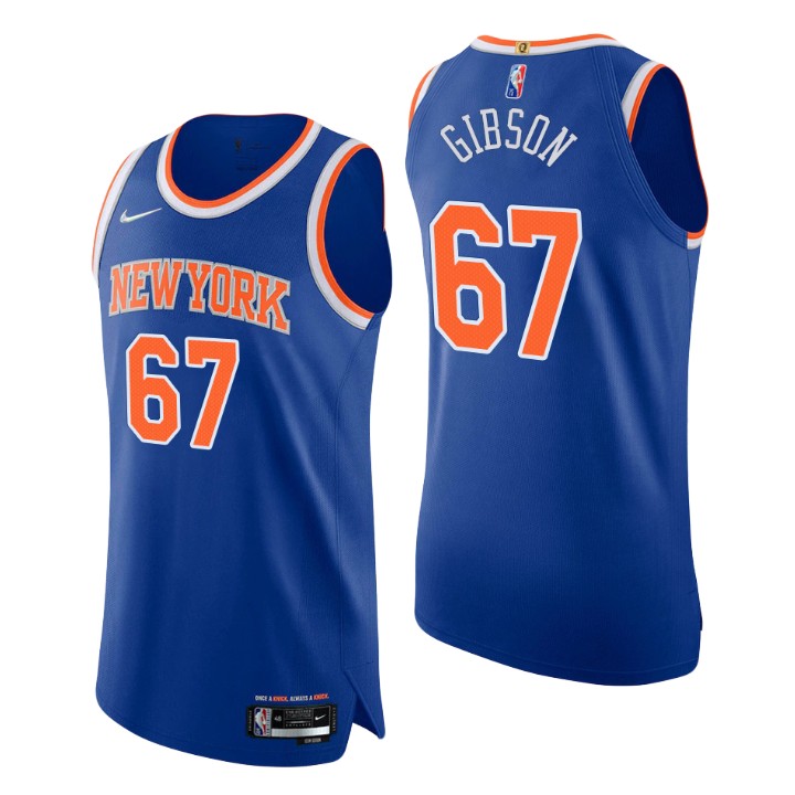 New York Knicks Taj Gibson 75th Anniversary Authentic Basketball Jersey Icon