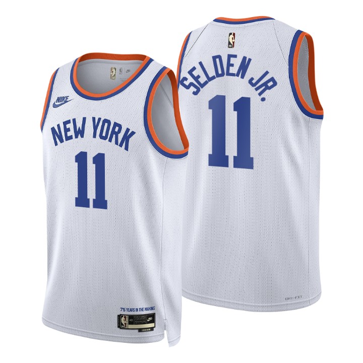 New York Knicks Wayne Selden Jr. 2021-22 75th Anniversary Classic Edition Year Zero Basketball Jersey