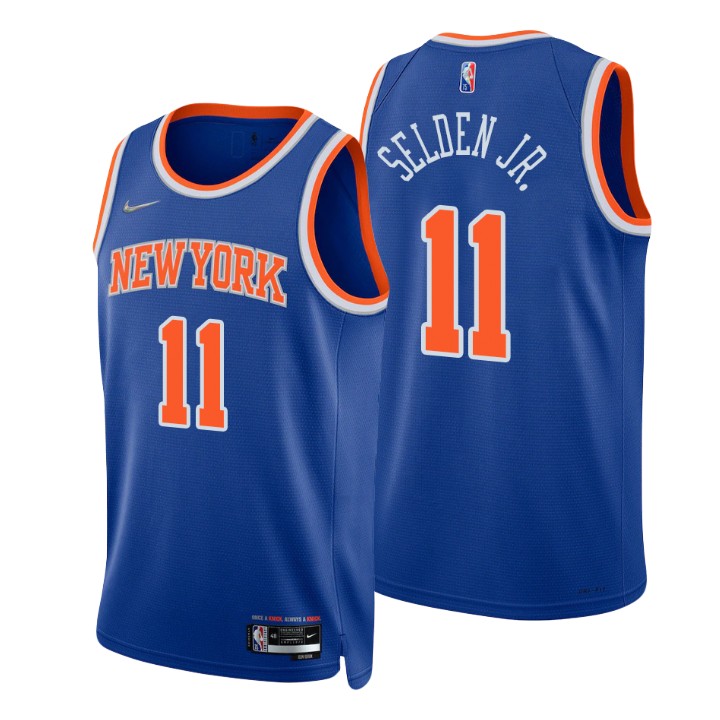 New York Knicks Wayne Selden Jr. 75th Anniversary Diamond Basketball Jersey Icon