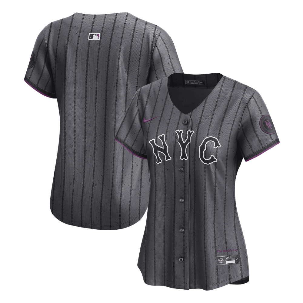 New York Mets 2024 City Connect Limited Women Baseball Jersey - Graphite 