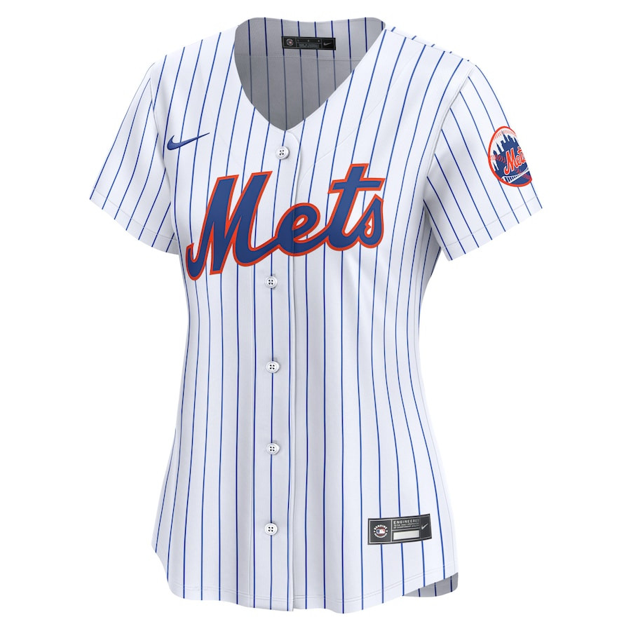 Alternative view of New York Mets 2024 Jackie Robinson Day Home Limited Women Baseball Jersey - White 