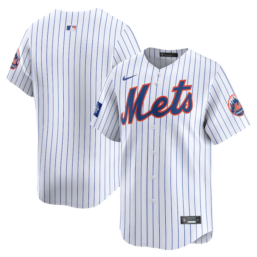 New York Mets 2024 MLB World Tour London Series Home Limited Men Baseball Jersey - White 