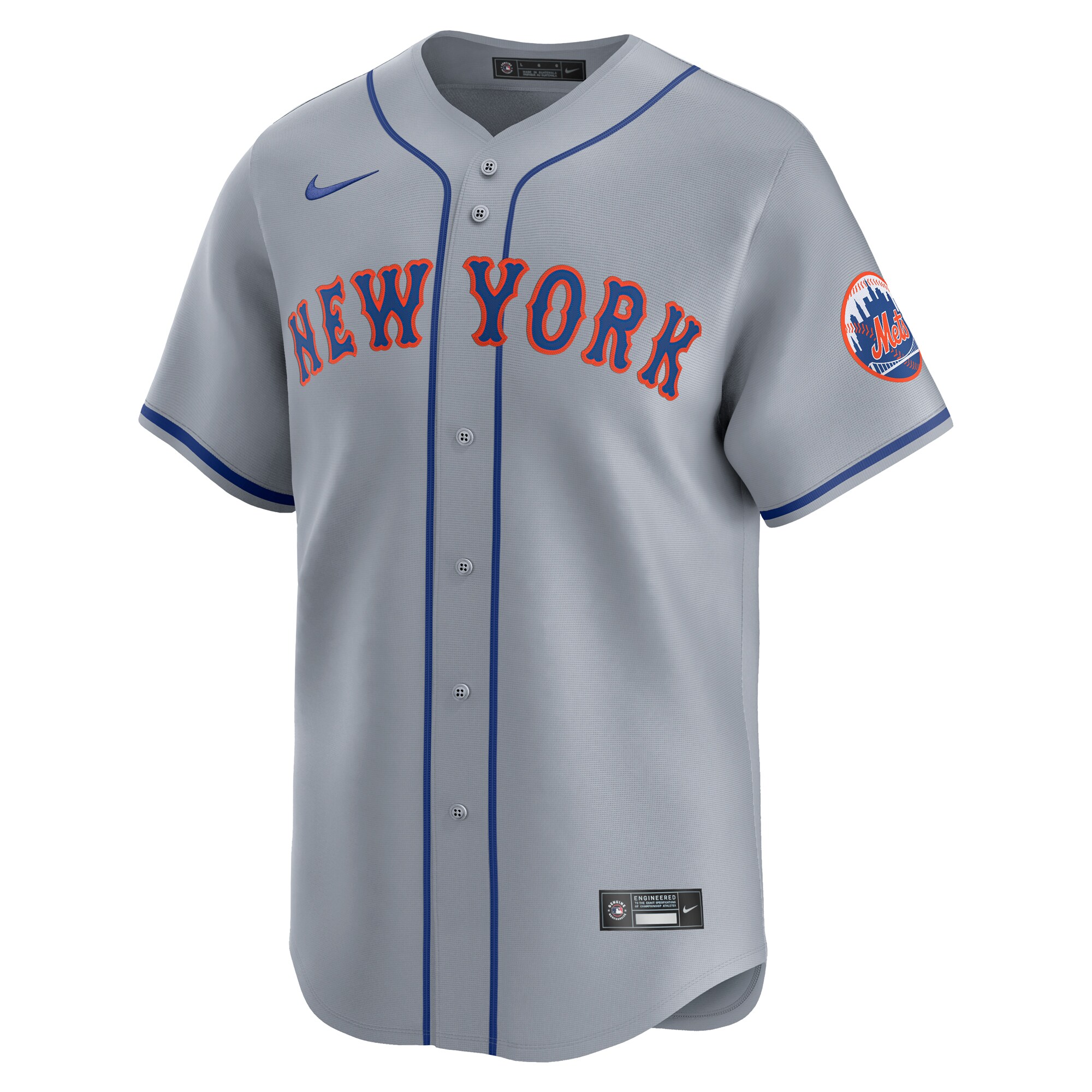Alternative view of New York Mets Away Limited Baseball Jersey - Gray