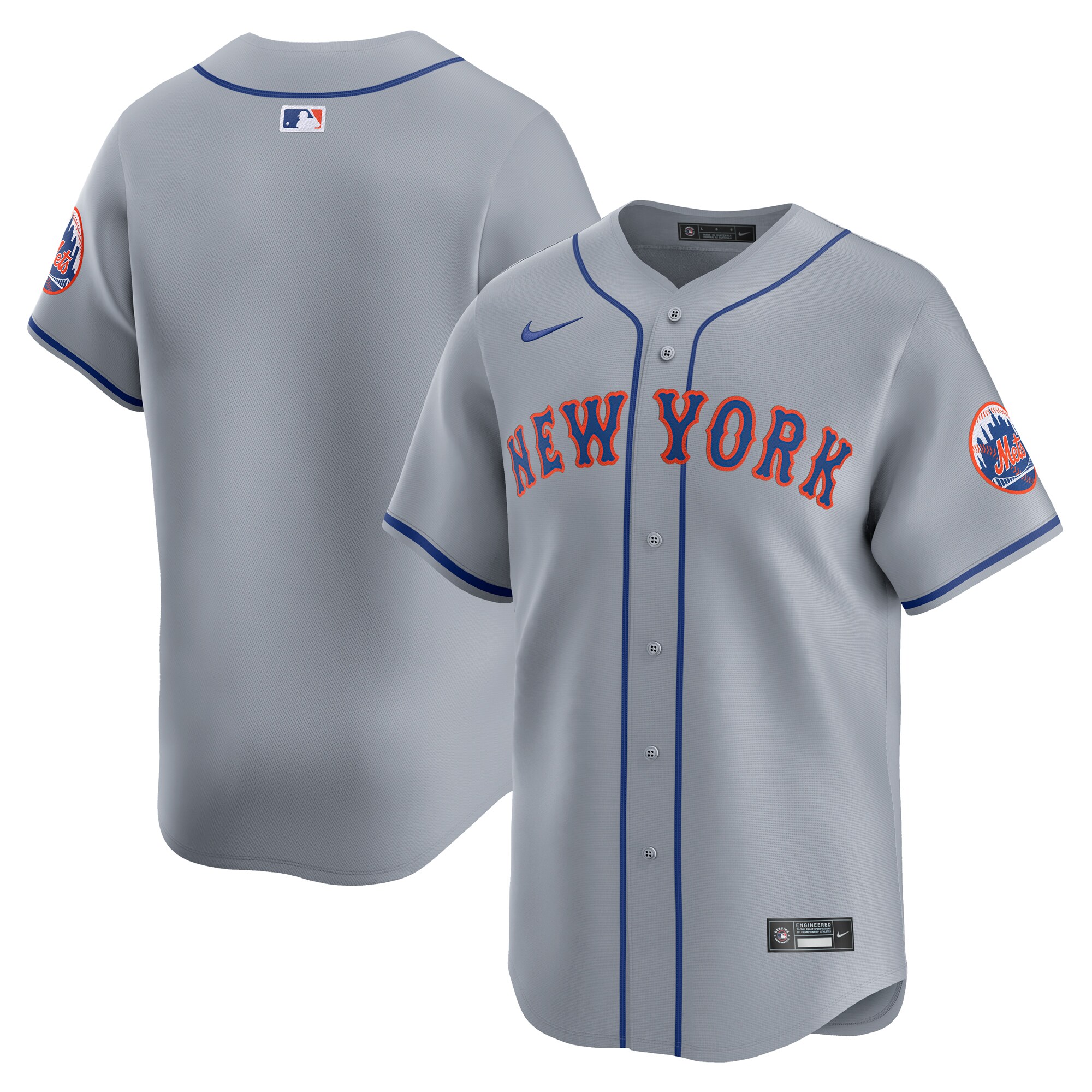 New York Mets Away Limited Baseball Jersey - Gray