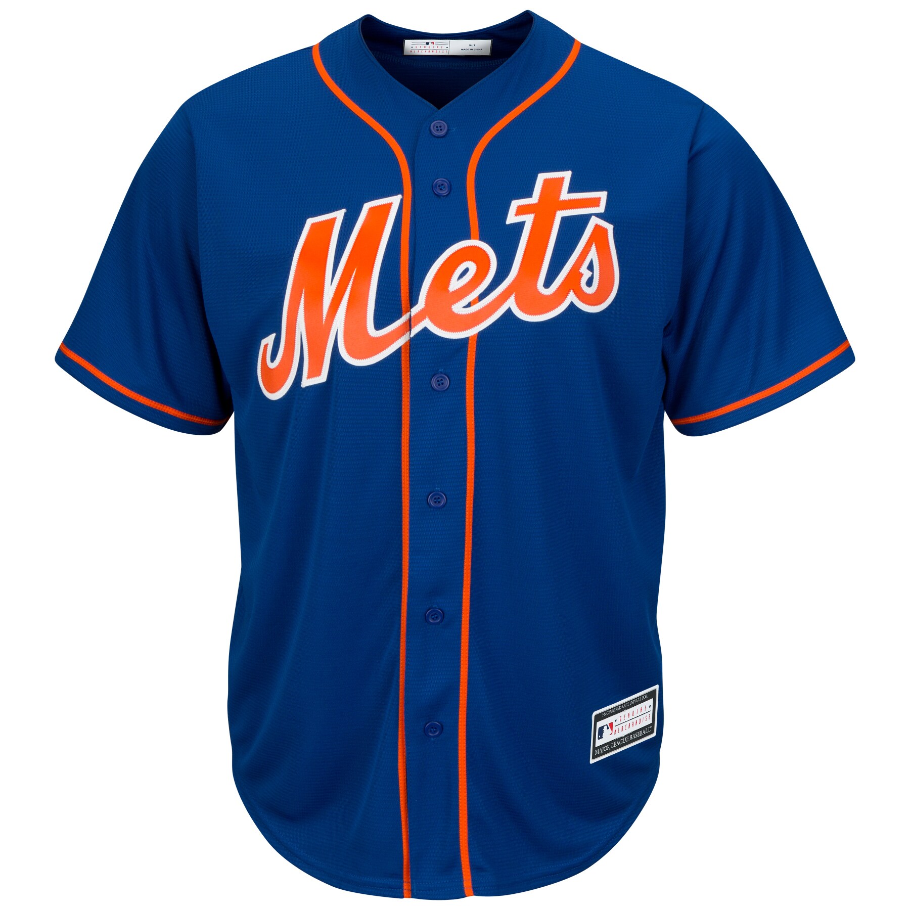 Alternative view of New York Mets Big & Tall Replica Team Baseball Jersey - Royal
