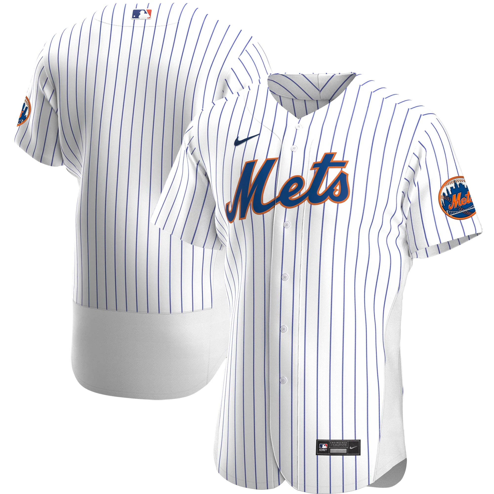 New York Mets Home Authentic Team Baseball Jersey – White
