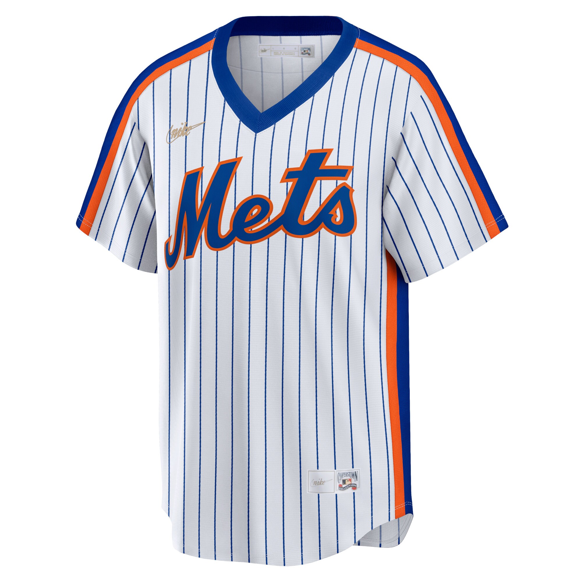 Alternative view of New York Mets Home Cooperstown Collection Team Baseball Jersey – White