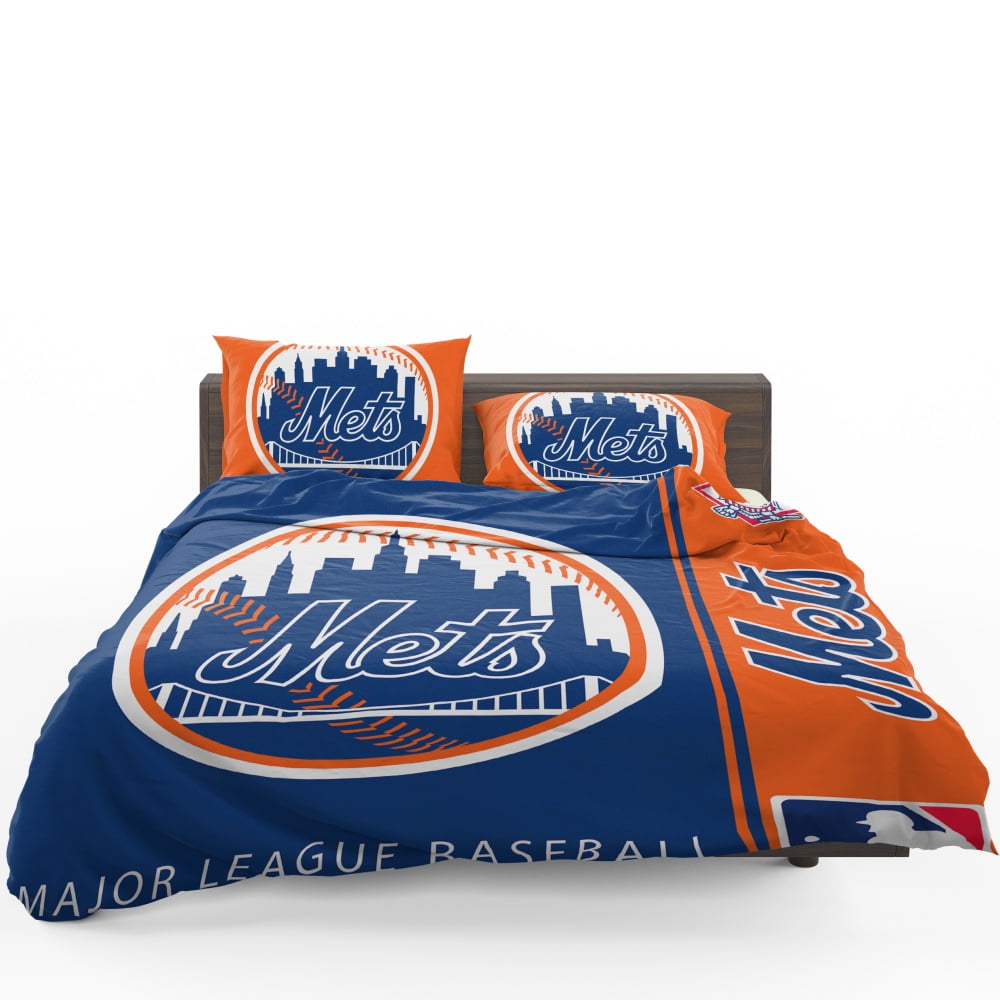 New York Mets MLB Baseball National League Bedding Set - Custom Bedding Set