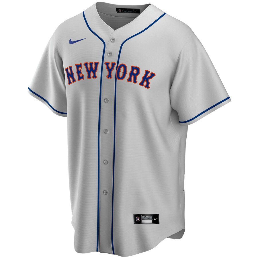 Alternative view of New York Mets Road 2020 Replica Team Baseball Jersey ÃƒÂ¢Ã¢â€šÂ¬Ã¢â‚¬Å“ Gray