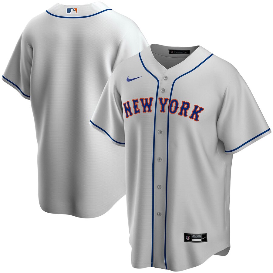 New York Mets Road 2020 Replica Team Baseball Jersey ÃƒÂ¢Ã¢â€šÂ¬Ã¢â‚¬Å“ Gray