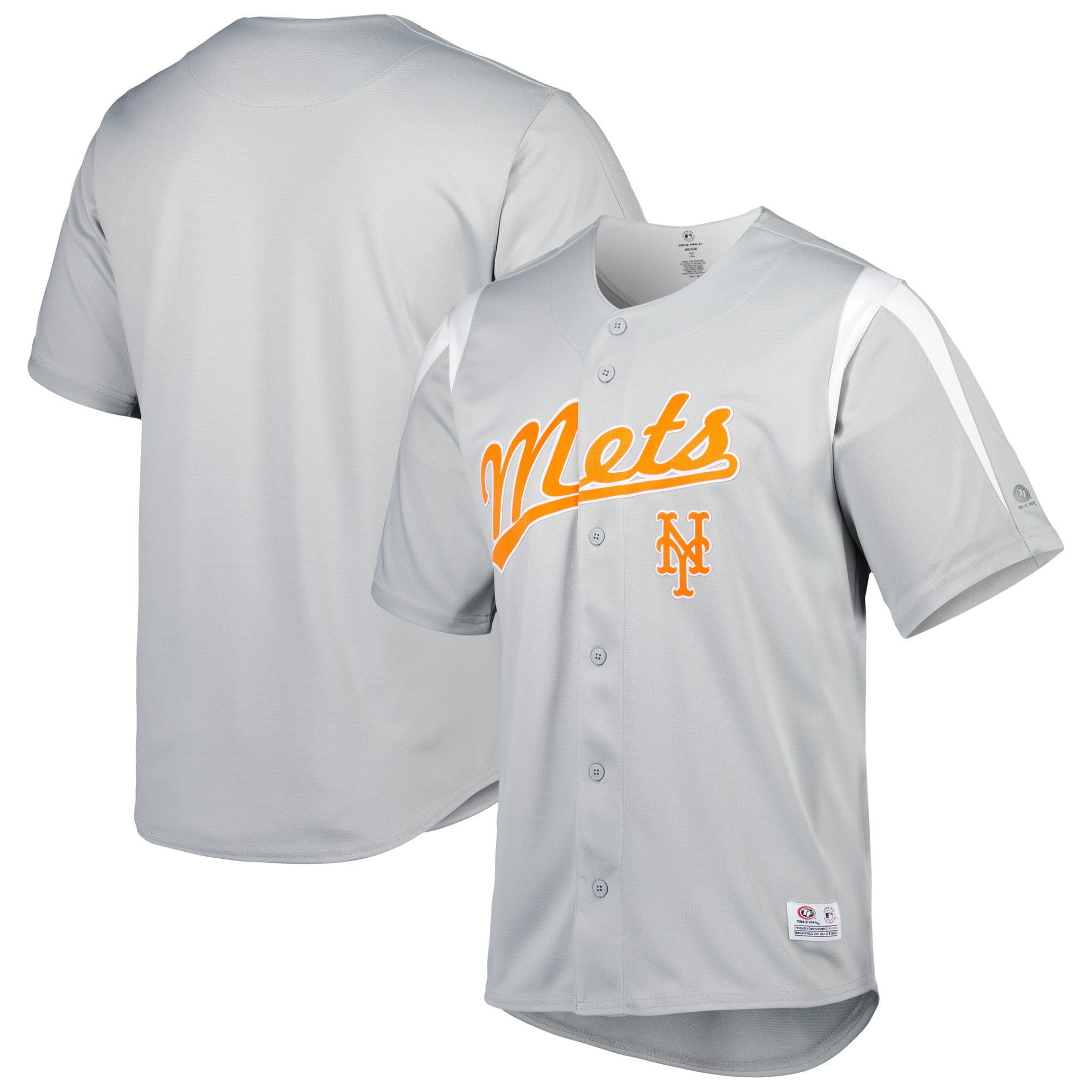 New York Mets Stitches Chase Baseball Jersey - Gray