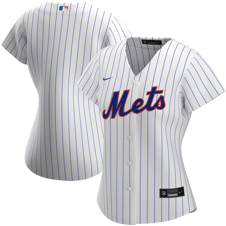 New York Mets Women's Home 2020 Replica Team Baseball Jersey ÃƒÂ¢Ã¢â€šÂ¬Ã¢â‚¬Å“ White