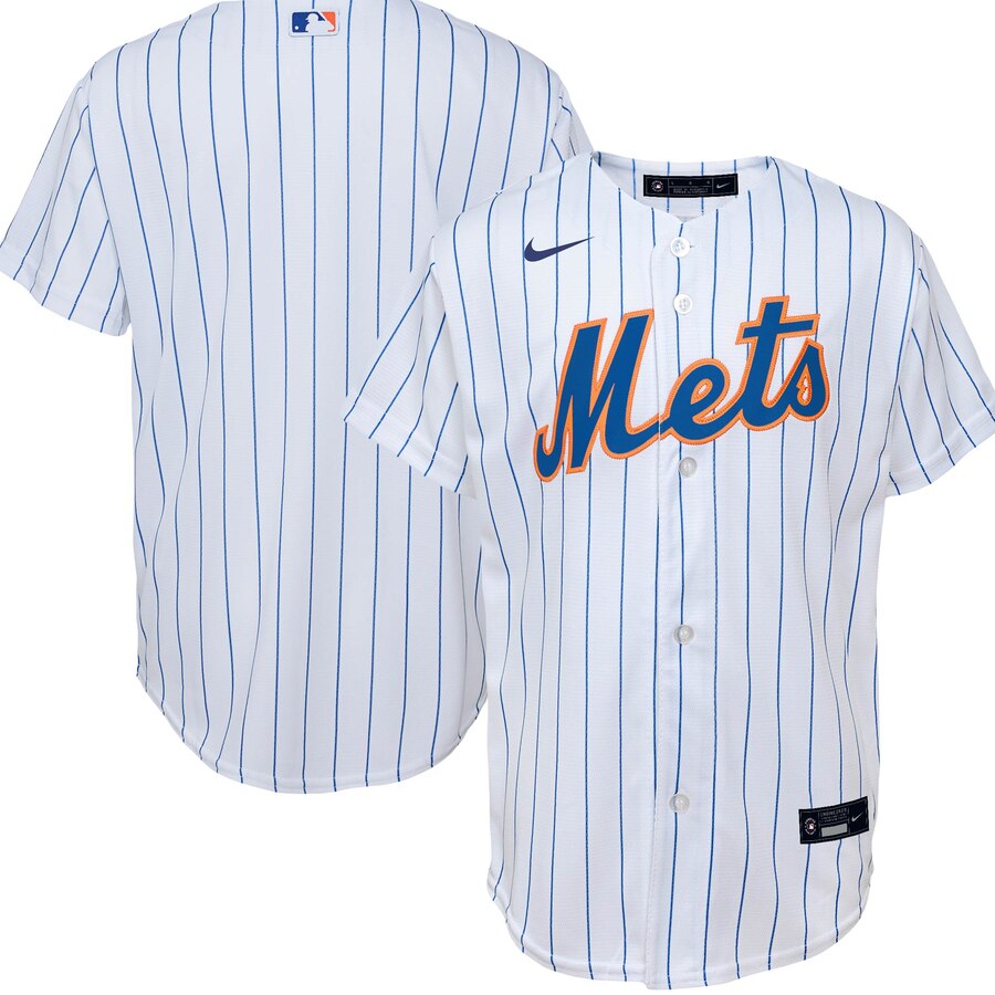 New York Mets Youth Home 2020 Replica Team Baseball Jersey - White
