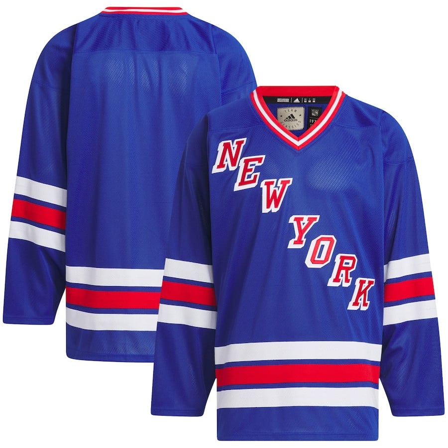 New York Rangers Team Classic Men Hockey Jersey - Blue - JS890 